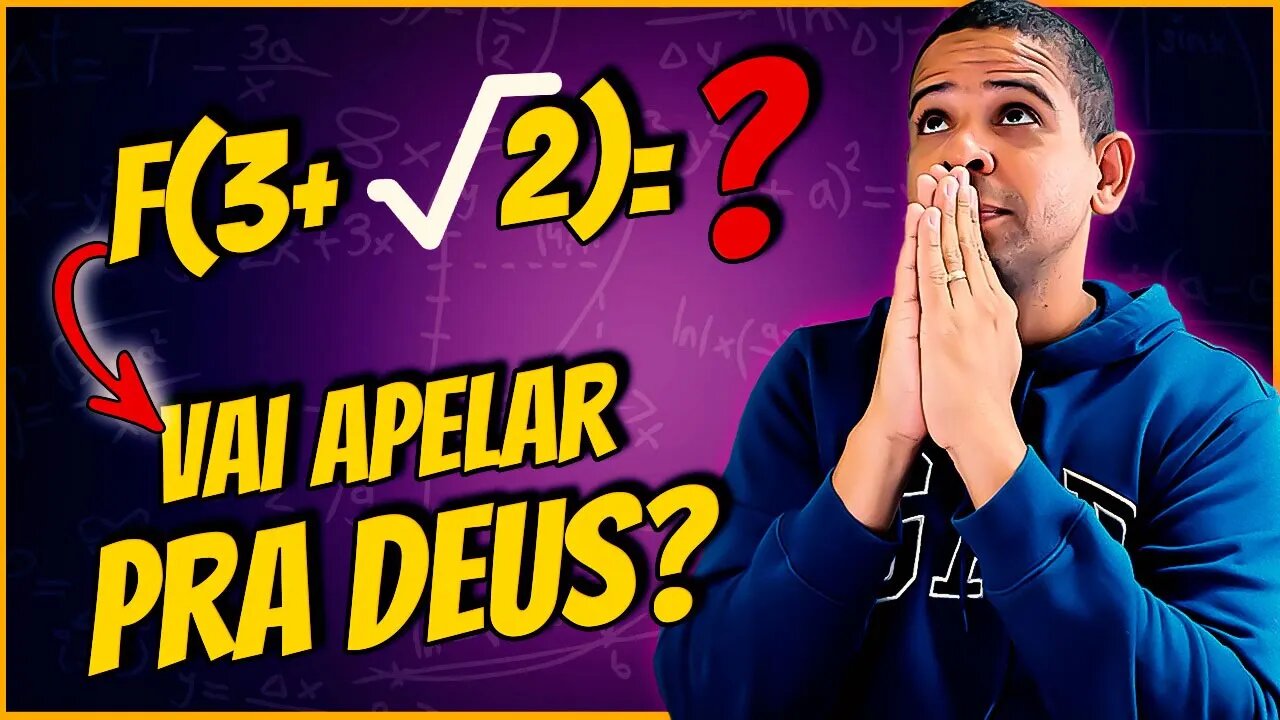 VEM APRENDER! QUESTÃO DE FUNÇÕES REAIS RESOLVIDA @Professor Theago