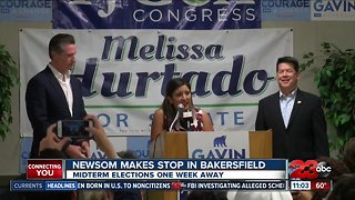 Lt. Gov. Gavin Newsom stops in Bakersfield