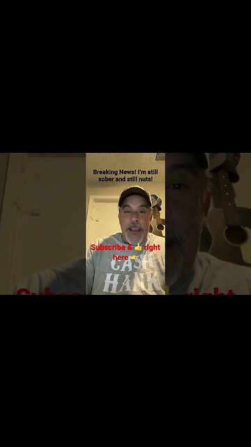 Breaking news! Still sober and still a little nuts! #Recovery #SelfLove #AASpeaker #BreakingNews