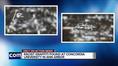 Racist graffiti found at Concordia University in Ann Arbor