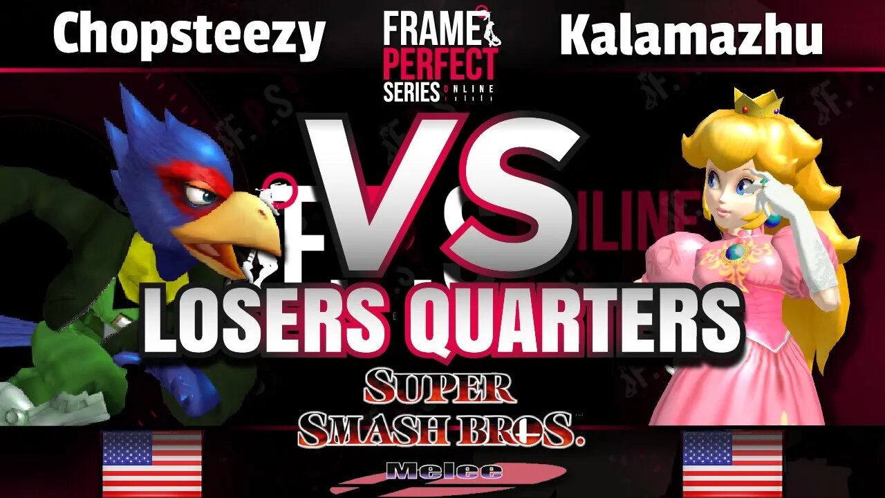 FPS3 Online L. Quarters - Chopsteezy (Falco) vs. Kalamazhu (Peach) - Smash Melee