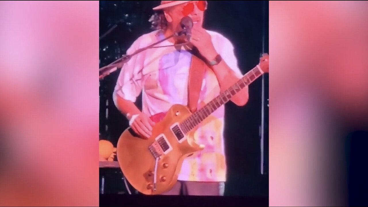 Carlos Santana says in concert a “woman is a woman and a man is a man”