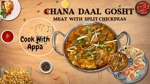 Chana Daal Gosht / How to cook Chana Daal Gosht / Chana Daal Gosht Masala / Meat & Split Chickpeas