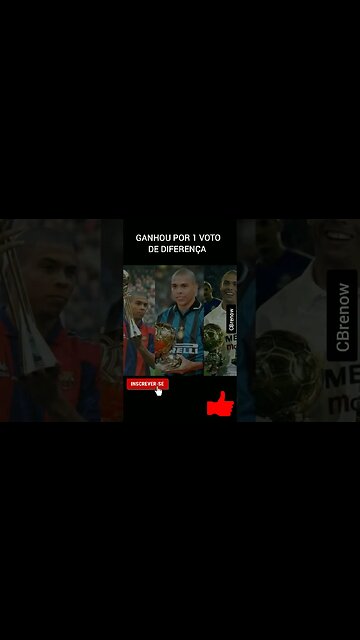 GANHOU O BALLON D'OR DO RONALDO FENÔMENO POR 1 VOTO
