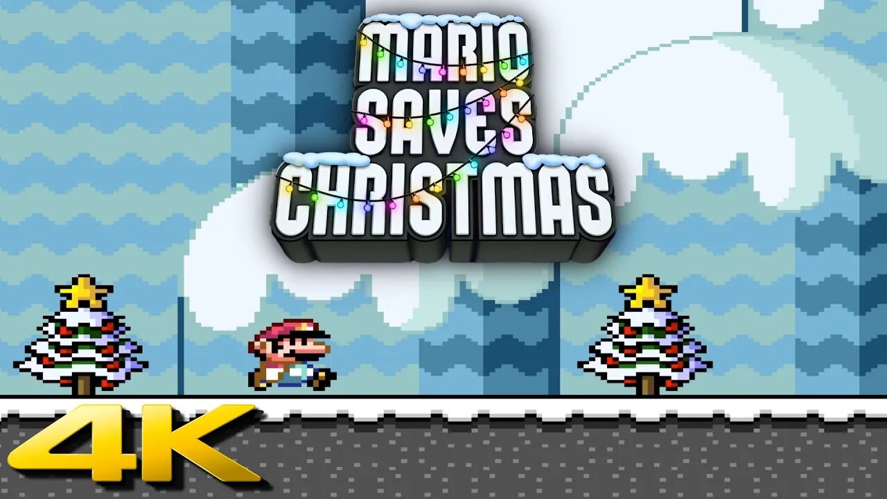 🎄 MARIO SAVES CHRISTMAS | 4K/60ᶠᵖˢ | SNES #walkthrough #romhack #mario