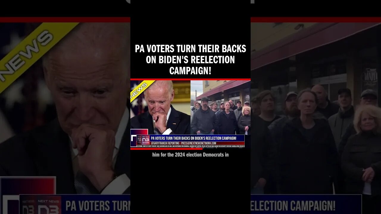 PA Voters Turn Their Backs on Biden's Reelection Campaign!