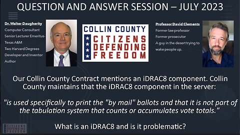 Is an iDrac8 on our Collin County ES&S contract a problem?