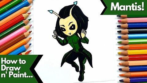 How to Draw and Paint the Guardians of the Galaxy's Mantis