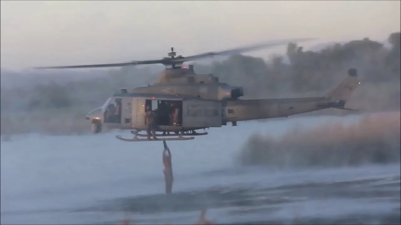 Recon Marine Helocast Training