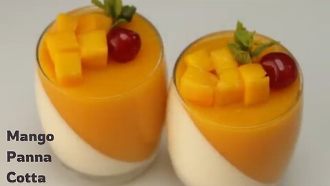 Mango Panna Cotta| Panna Cotta Mango Panna Cotta Recipe How To Make Panna Cotta