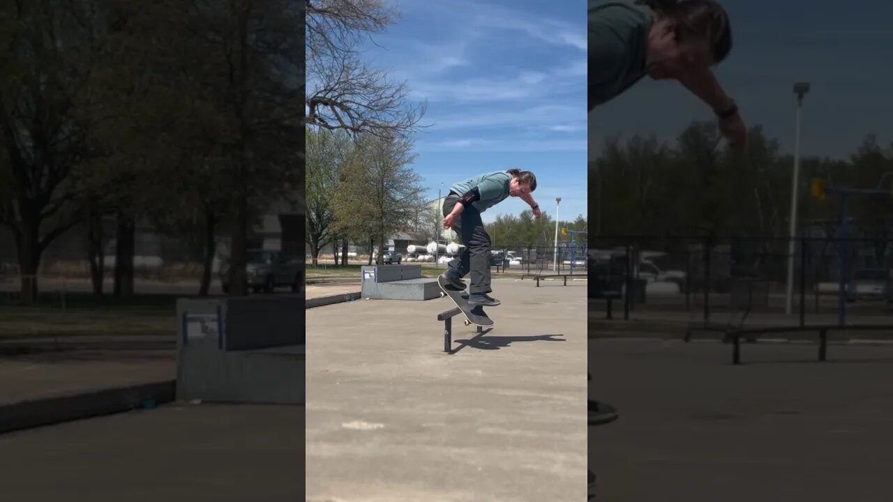 Kickflip backlip at the park #eastersunday