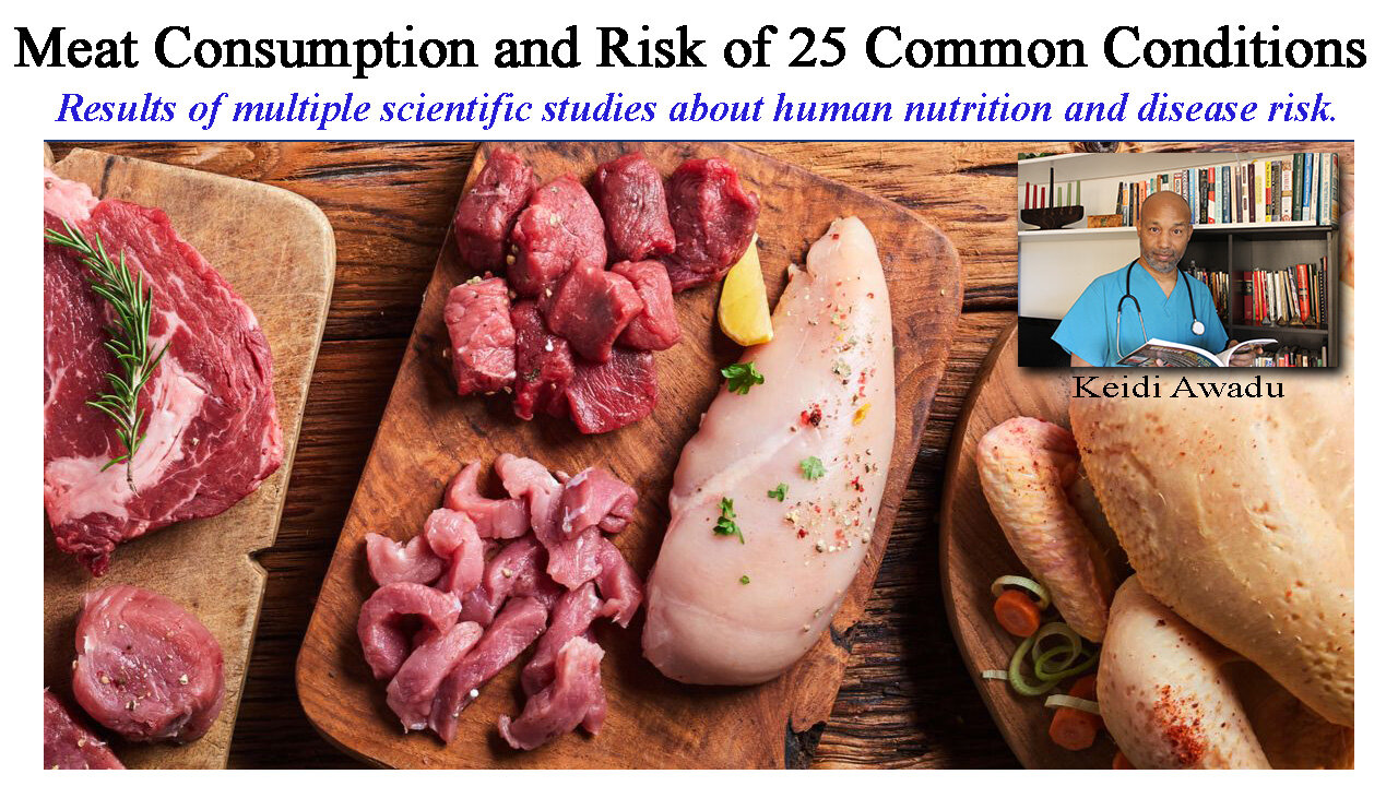 Meat Consumption and Risk of 25 Disease Conditions