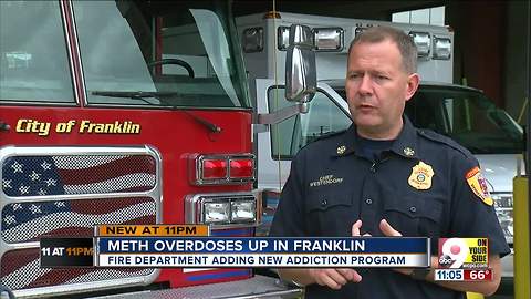 Franklin fire chief says town is experiencing meth spike