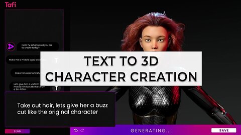 AI Text To 3D Character - Generate High Quality 3D Characters From TEXT In Minutes! Tafi