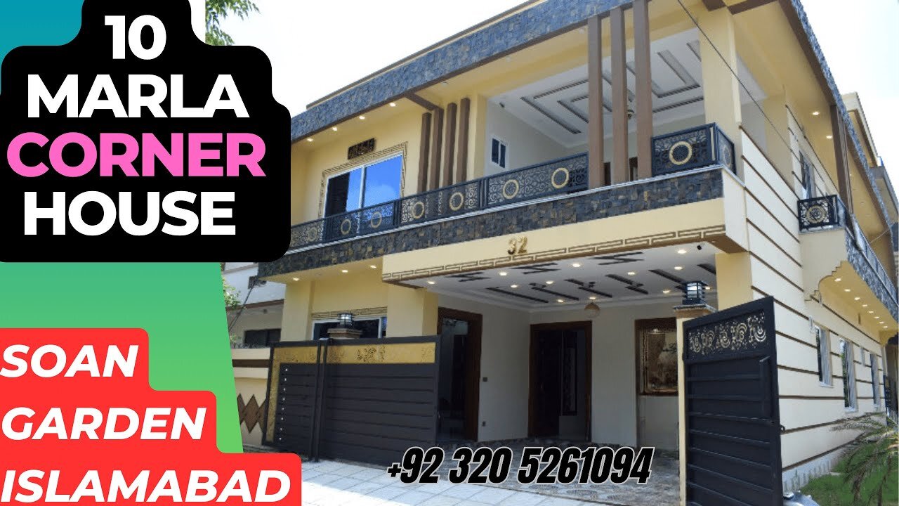 10 Marla Modern Corner House for Sale in Soan Garden Islamabad