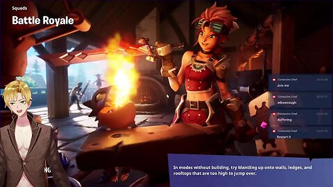 Golden King Vtuber refuses to build in fortnite