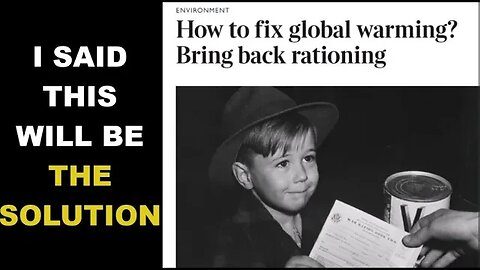 Scientists Want To Bring Back Rationing