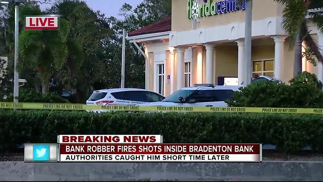 Man fires shots from semi-automatic during bank robbery in Bradenton