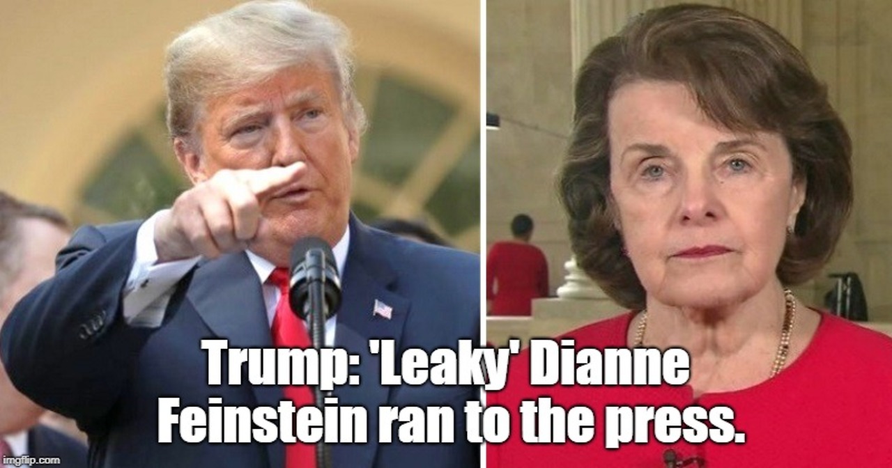 Trump thinks Dianne Feinstein leaked Christine Ford accusations to media