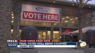 Registrar of Voters counting final votes