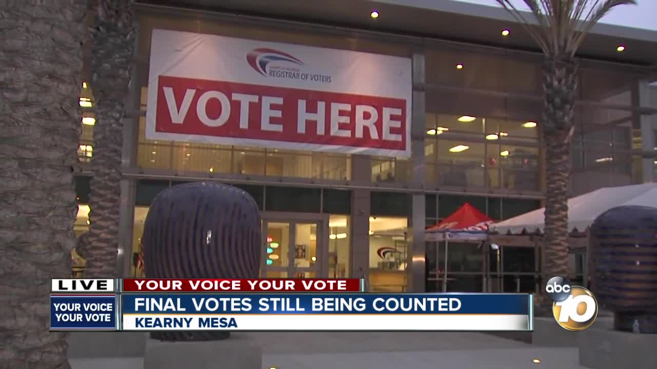 Registrar of Voters counting final votes