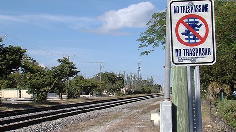 Man rushed to hospital after getting hit by Brightline train