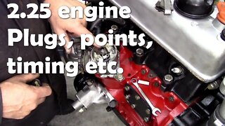 2 25 engine Plugs, points, timing ramble