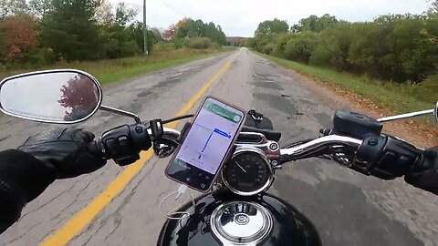 riding around northern Michigan looking at fall colors