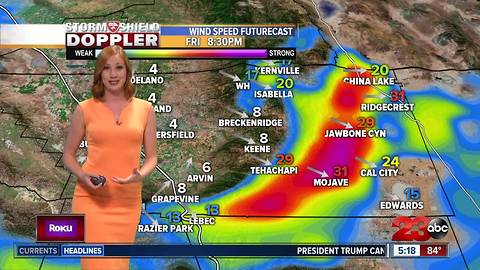 Winds blow marine layer into valley, keeping temps cool