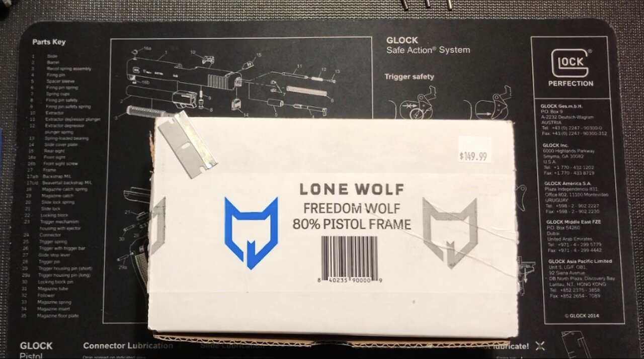 Freedom Wolf 80% Pistol Frame Made by Lone Wolf