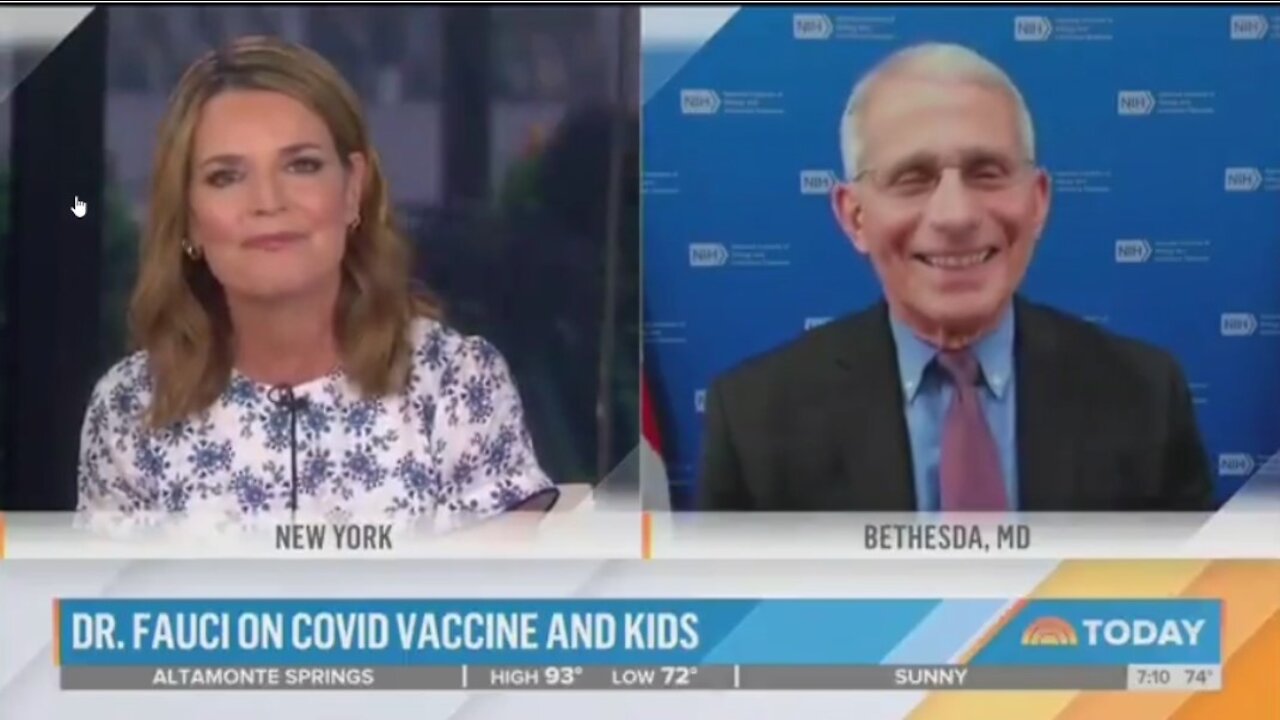 Herr Fauci LAUGHS about 2 year old Kids wearing Masks at Summer Camps