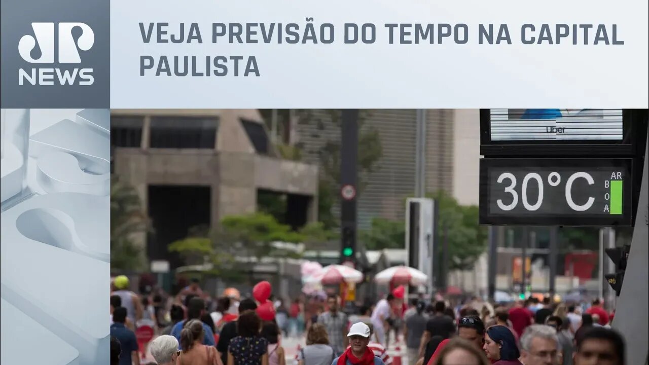 Temperaturas se aproximam dos 30 graus em São Paulo nesta quinta (12)