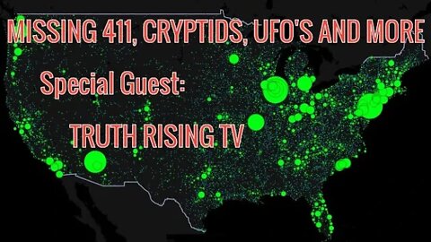 MISSING 411, CRYPTIDS, UFO'S AND MORE