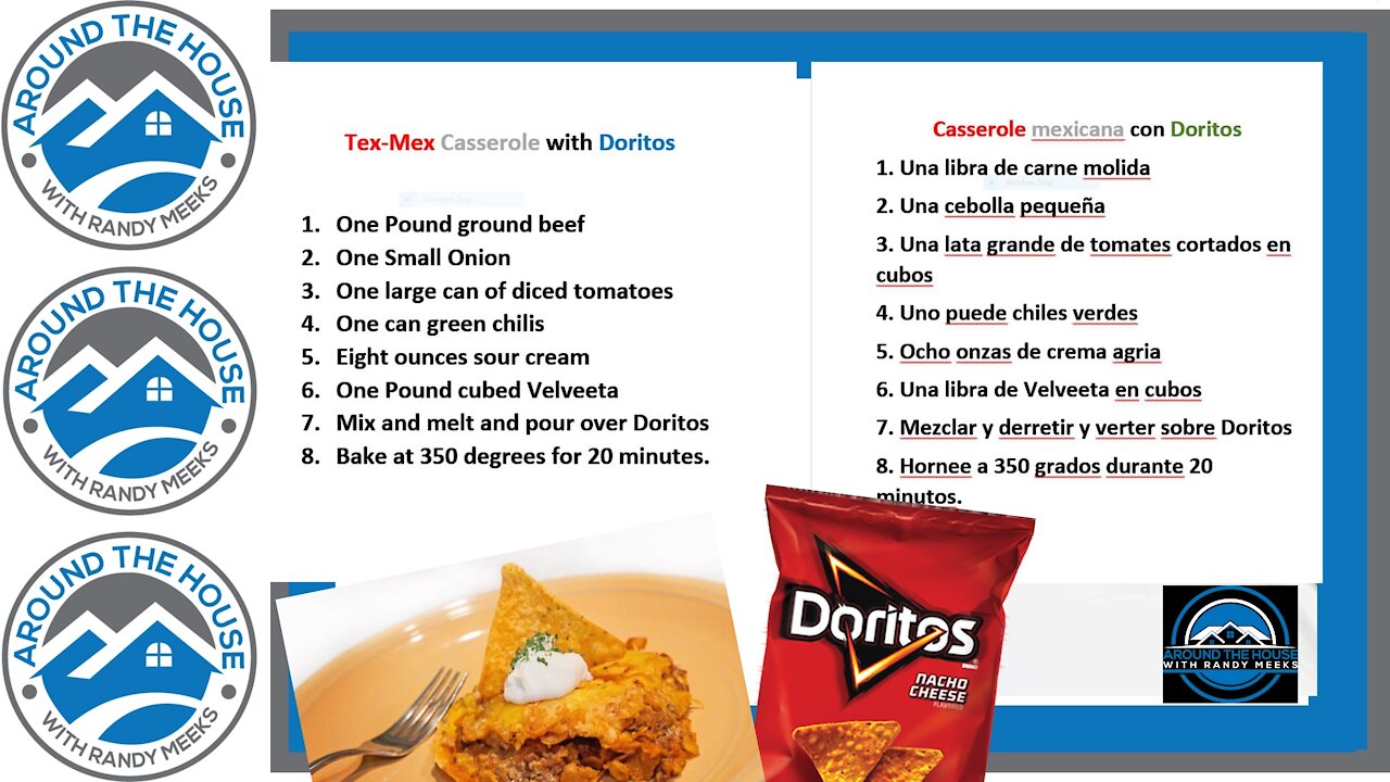 YUMMY TEX-MEX CASSEROLE WITH DORITOS