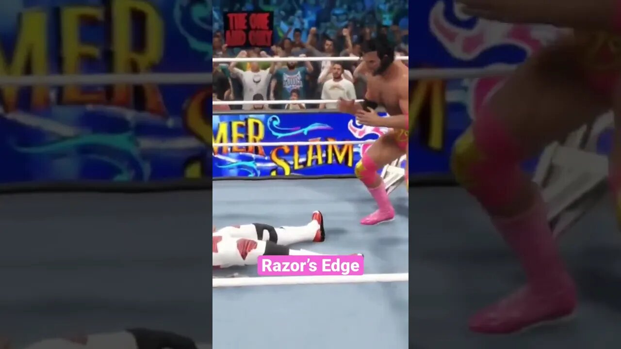 🍿😳Razor Ramon Edge Shawn Michaels Ladder Match Wrestlemania 10 WWE 2k23