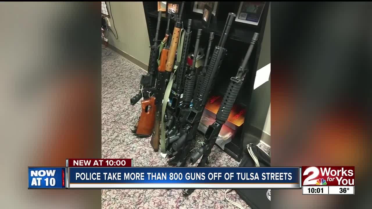 TPD Special Investigation Unit takes more than 800 guns off Tulsa streets