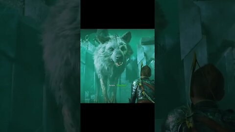 Giant Wolf Pet God of War Ragnarök #pros #ps5 #ps4 #GOW #GodofWar #godofwarragnarok