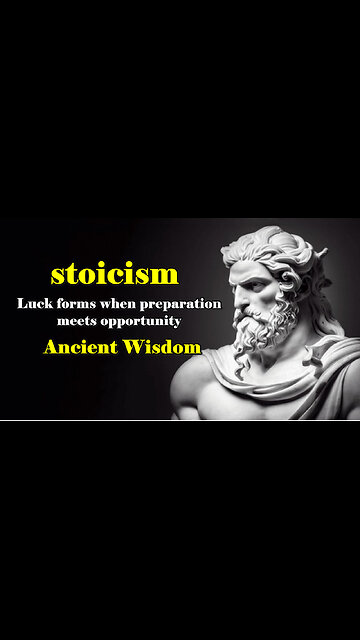 stoicism - Luck forms when preparation meets opportunity