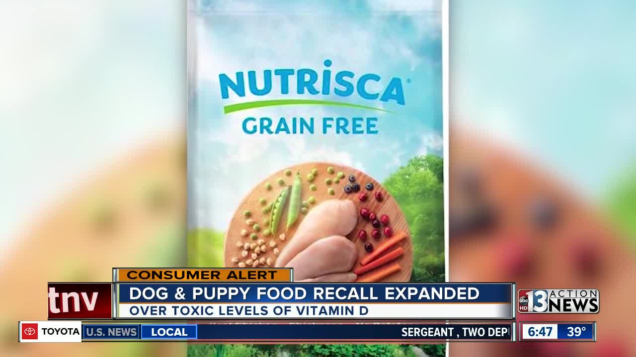 Dog food recall expanded