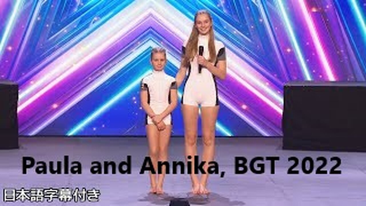 Paula and Annika, two girls suddenly... BGT 2022