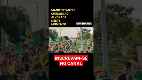 MANIFESTANTES OCUPAM O PALÁCIO DO ALVORADA NESTE MOMENTO #shorts #brasilia