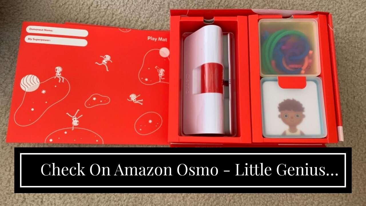 Check On Amazon Osmo - Little Genius Starter Kit for iPad - 4 Educational Learning Games - Ages...
