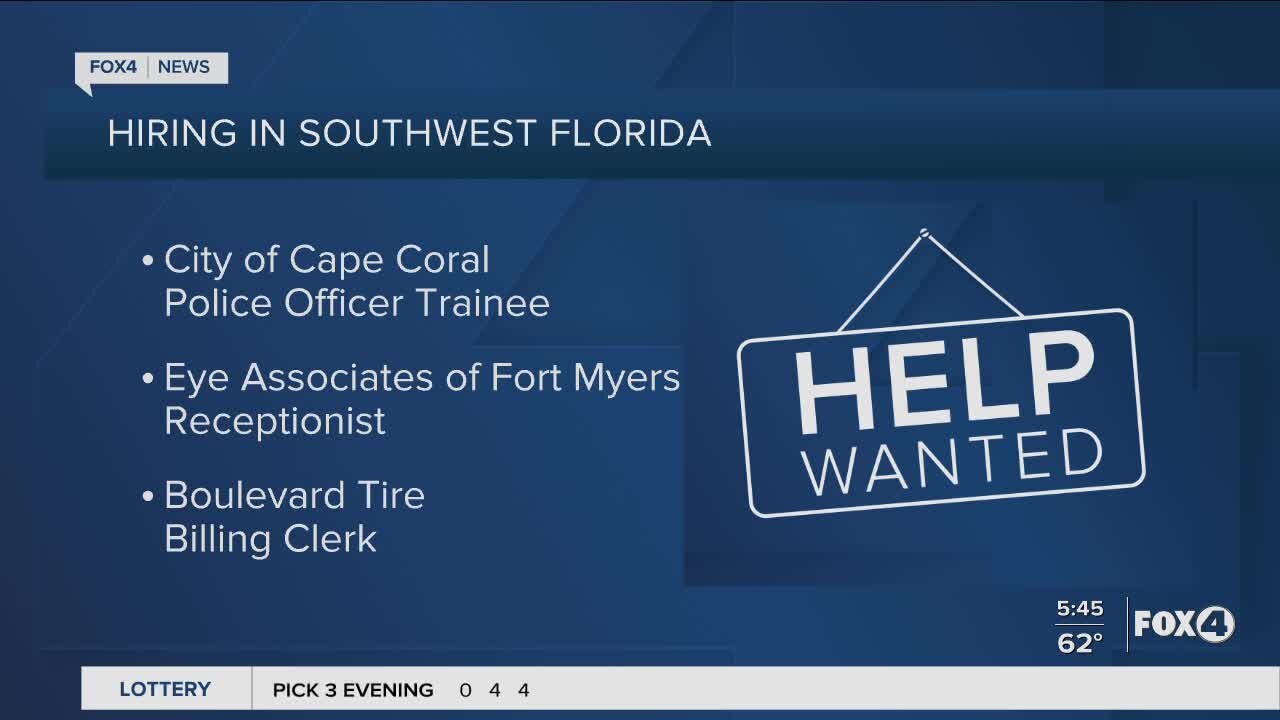 City of Cape, Eye Associates & Boulevard Tire are hiring