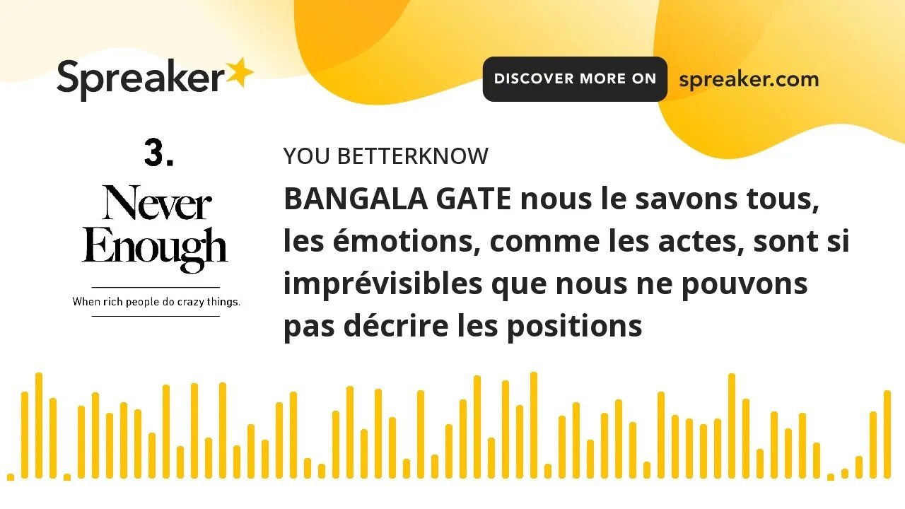 BANGALA GATE nous le savons tous, les émotions, comme les actes, sont si imprévisibles que nous ne p