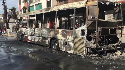 Noticia flash: Se incendió un colectivo en estación Ramos