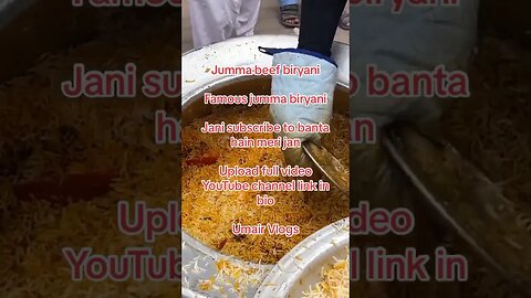 Famous jumma biryani #karachisindh #biryanirecipe #indianstreetfood #food #biryanilovers #umairvlogs