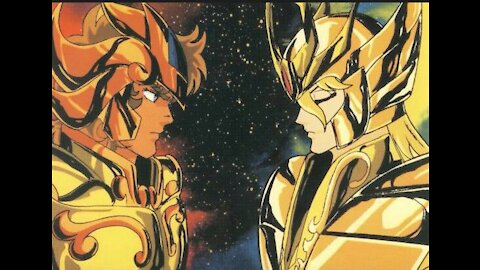 Shaka de Virgo contra Aioria de Leo