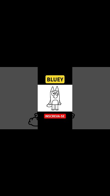Como Desenhar BLUEY - Muito fácil de fazer #bluey #shorts