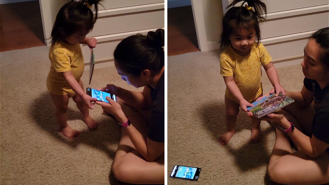 Toddler Reminds Mom To Cut Back On Screen Time