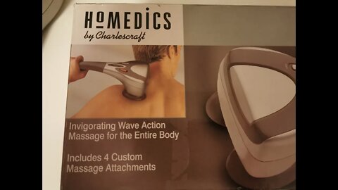 Homedics TherapySelect Full Body Wave Action Massager with heat incl 4 sets of custom attachments